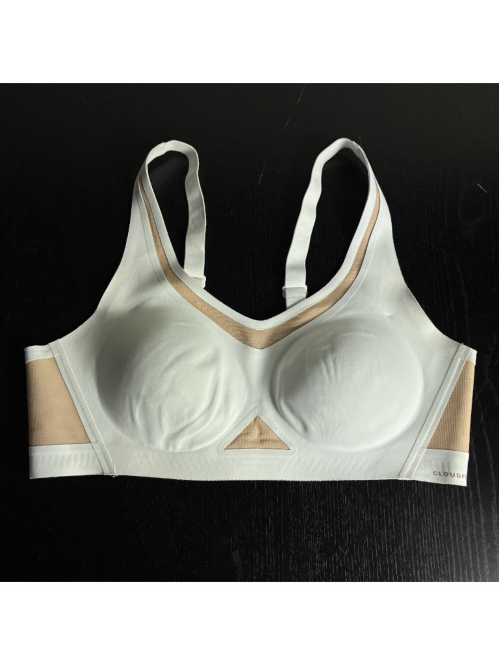 HONEYLOVE Womens M White Crossflex Activity Bra Wireless